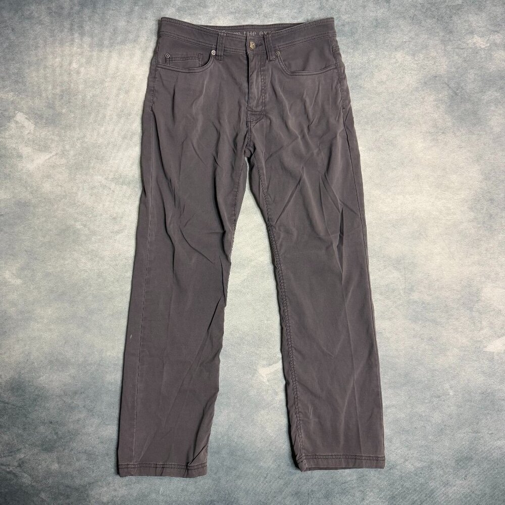 Prana Men’s  Cargo Hiking Pants Gray 32x30 Straight Leg Outdoor Pockets